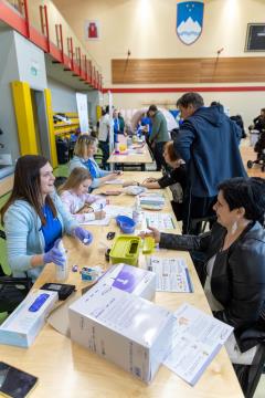 Dan zdravja 2025 ZD Dravograd - meritve krvnega tlaka in sladkorja